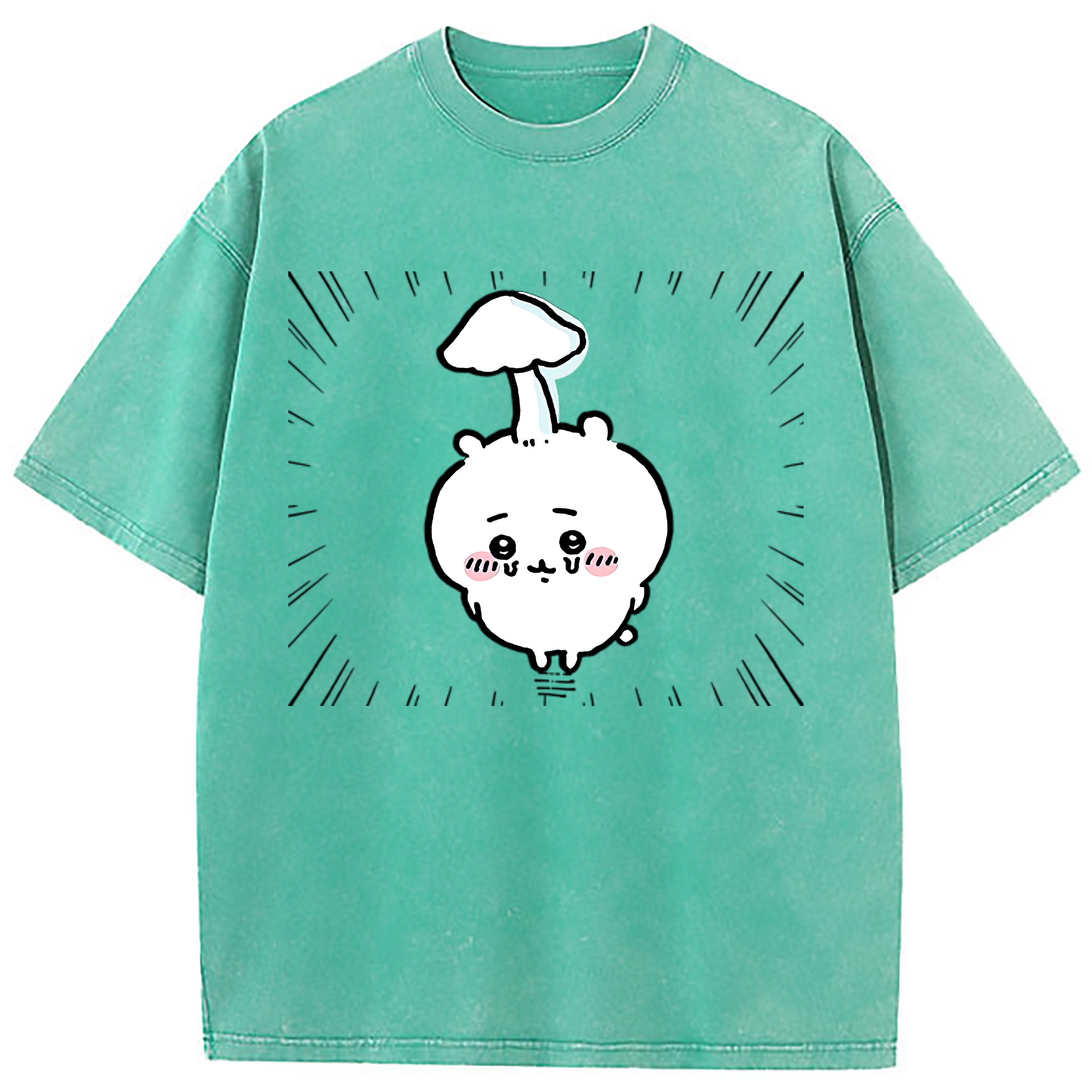 （画像用） ちいかわ ちいかわ Chii-kawa chiikawa 綿100% ヴィンテージ風 半袖Tシャツ（フロントプリント）
